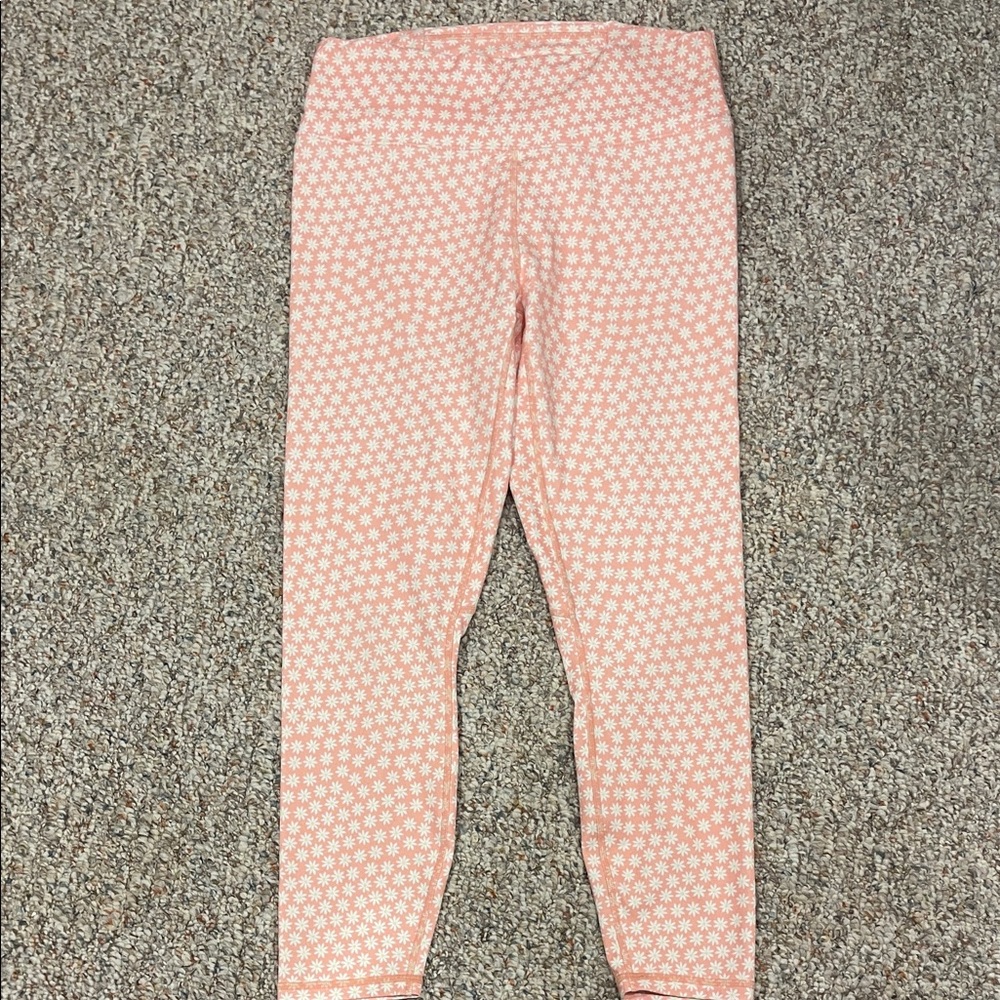 Fabletics Light Pink Patterned Leggings